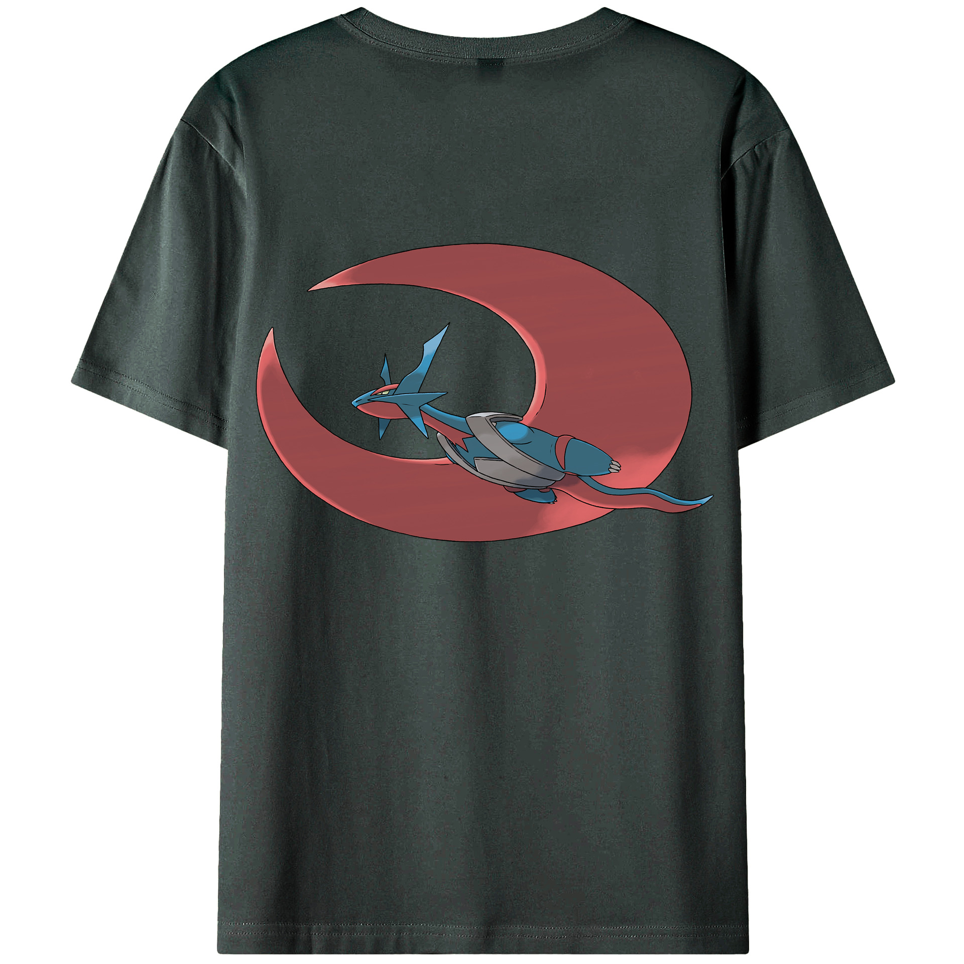 （画像用） ポケットモンスター Pokémon 綿100％ メンズ半袖Tシャツ（バックプリント） 通気性